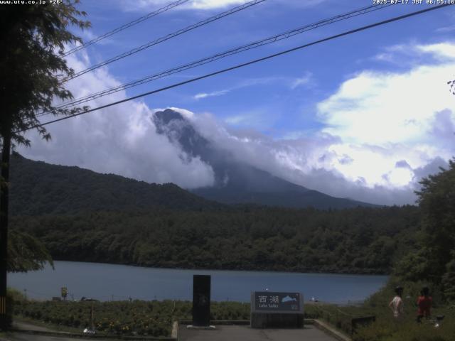 西湖からの富士山