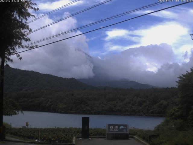 西湖からの富士山