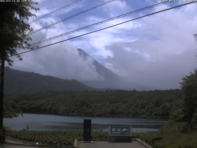 西湖からの富士山