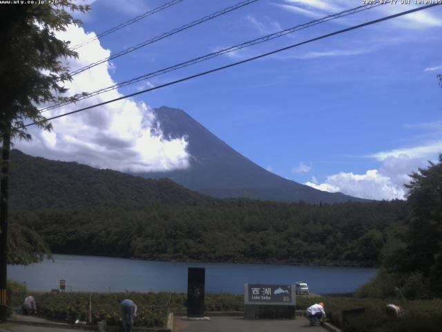 西湖からの富士山