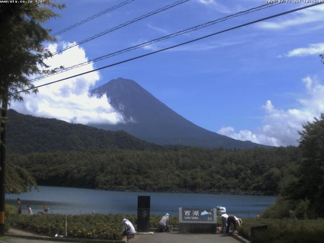西湖からの富士山