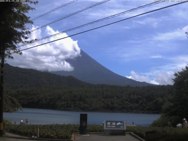 西湖からの富士山