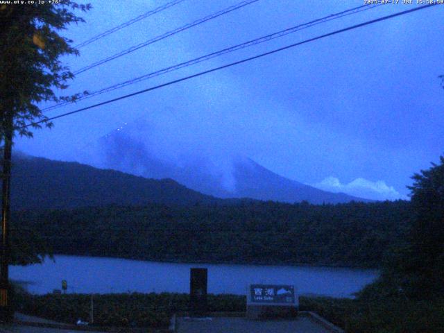 西湖からの富士山