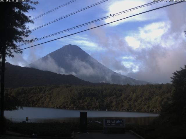 西湖からの富士山