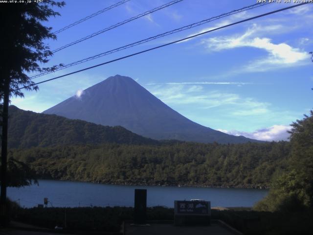 西湖からの富士山