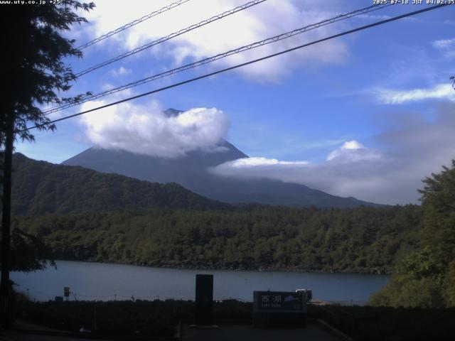 西湖からの富士山
