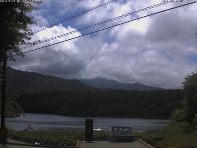 西湖からの富士山