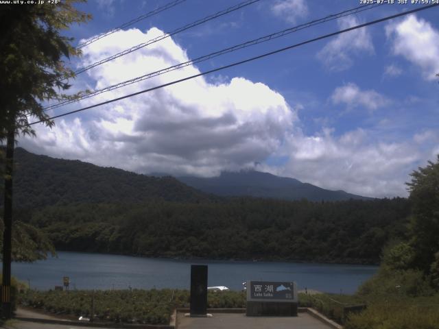 西湖からの富士山