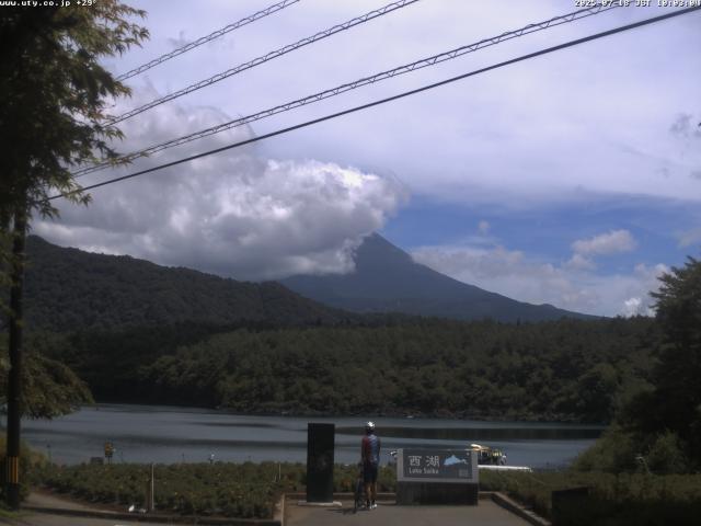 西湖からの富士山