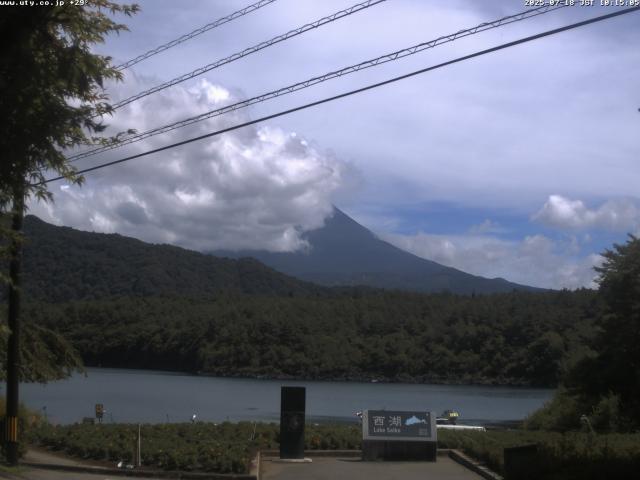 西湖からの富士山