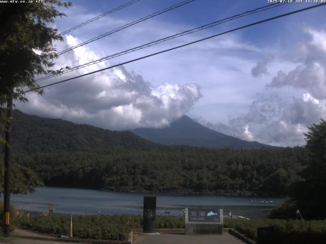 西湖からの富士山