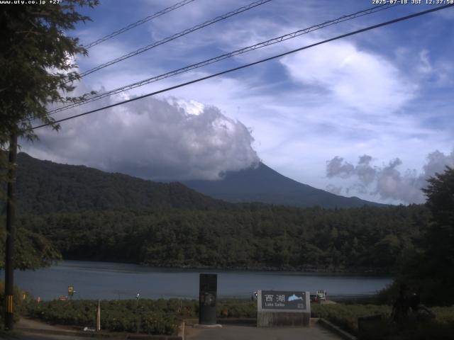 西湖からの富士山