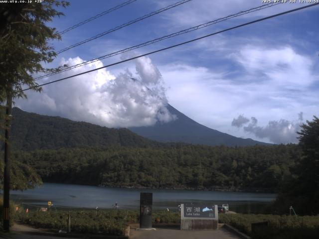 西湖からの富士山