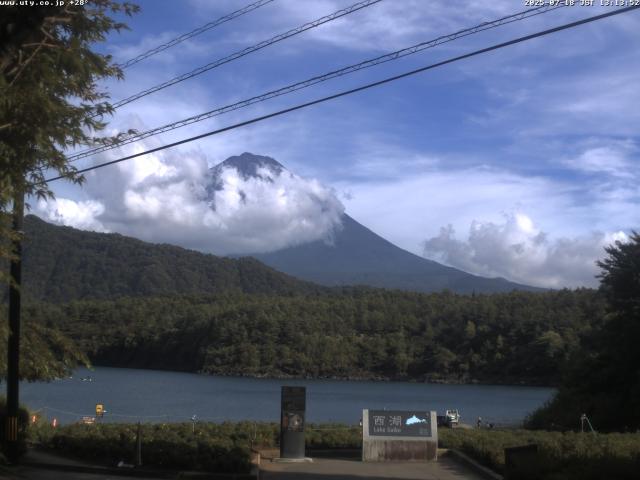 西湖からの富士山