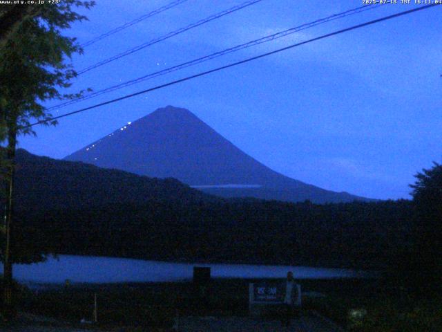 西湖からの富士山