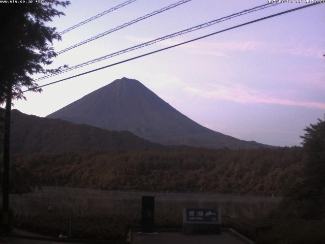 西湖からの富士山