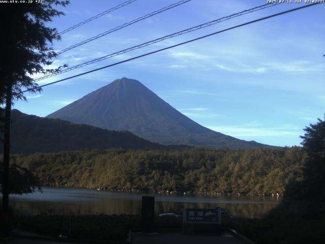 西湖からの富士山