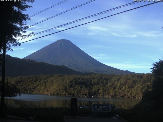 西湖からの富士山