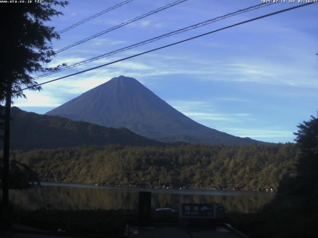 西湖からの富士山