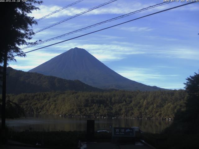 西湖からの富士山