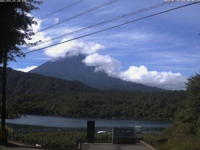 西湖からの富士山