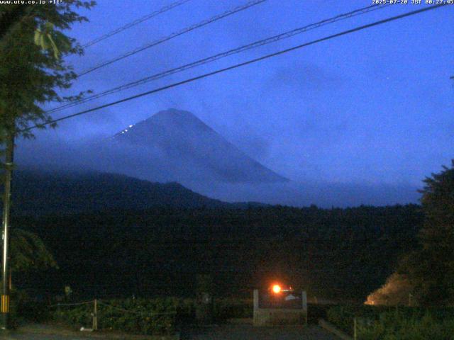 西湖からの富士山