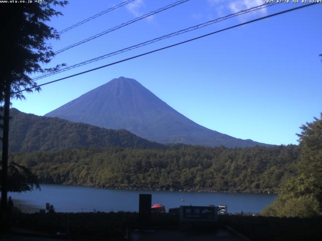 西湖からの富士山