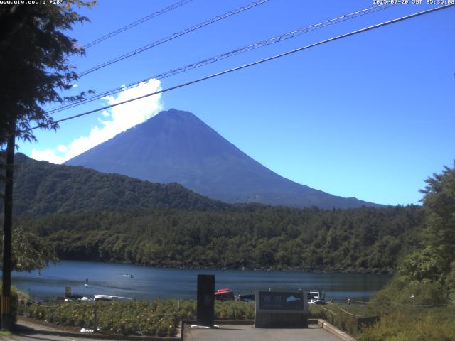 西湖からの富士山