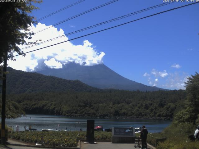 西湖からの富士山