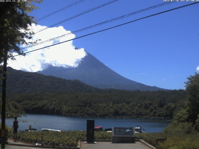 西湖からの富士山