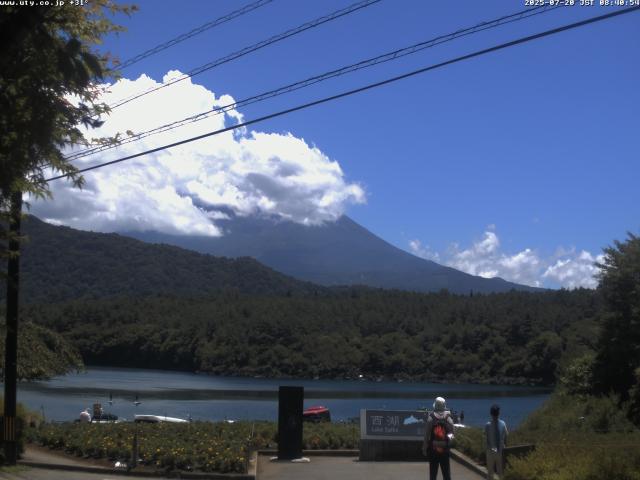 西湖からの富士山