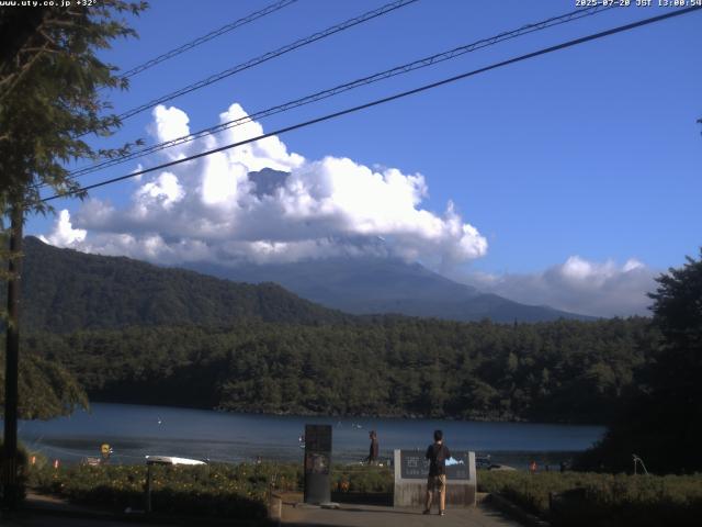 西湖からの富士山