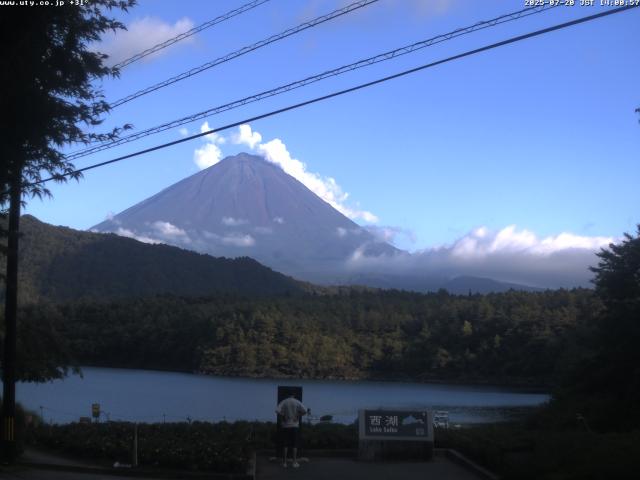 西湖からの富士山