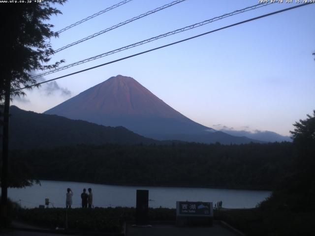 西湖からの富士山