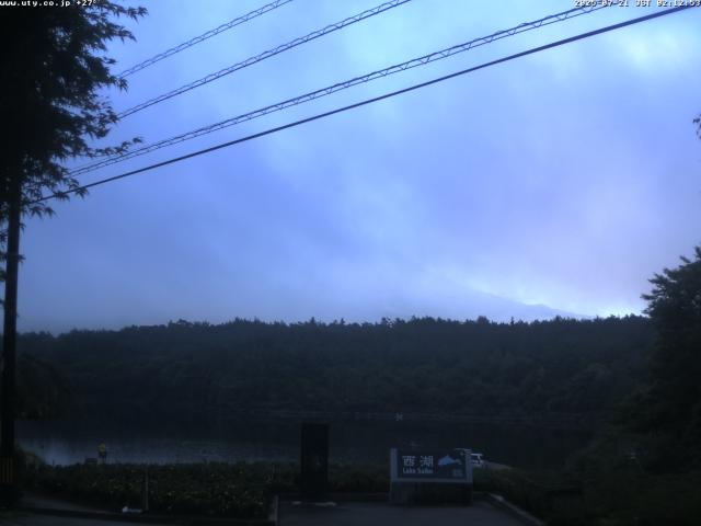 西湖からの富士山