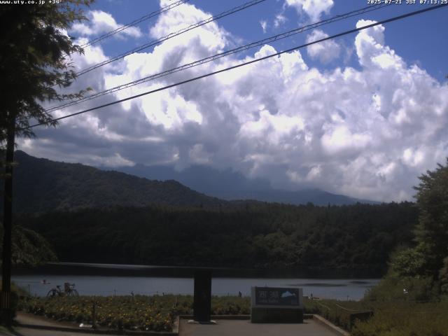 西湖からの富士山