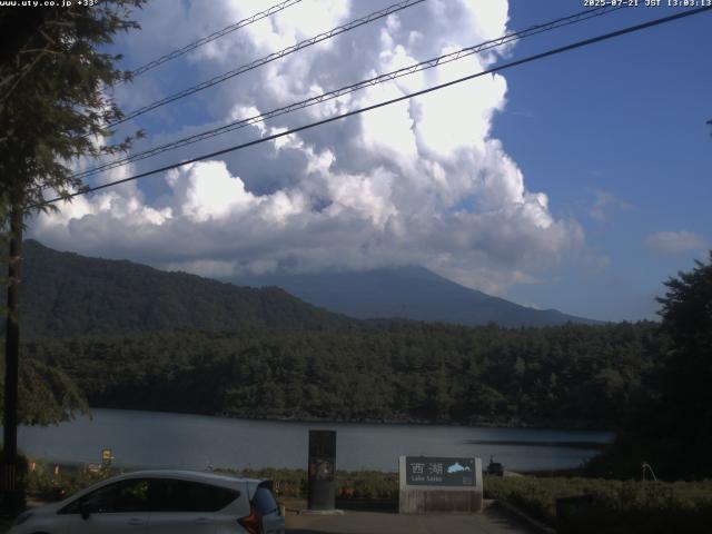 西湖からの富士山