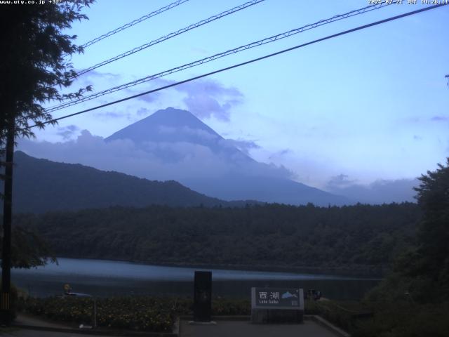 西湖からの富士山