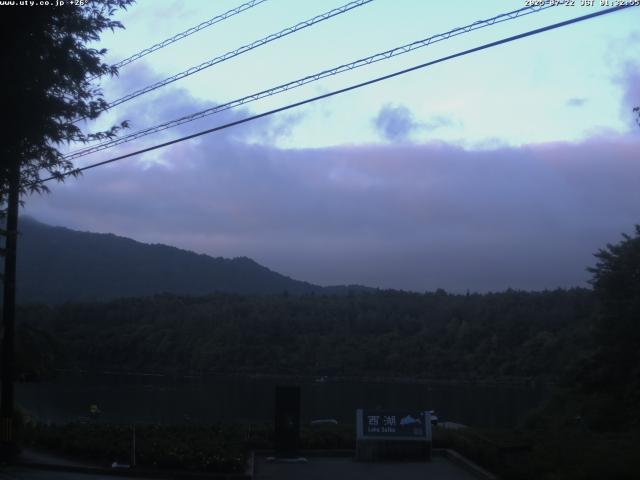 西湖からの富士山