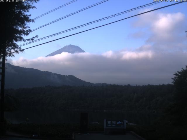 西湖からの富士山
