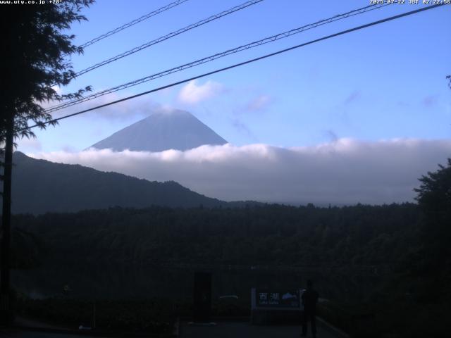 西湖からの富士山