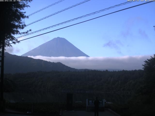 西湖からの富士山