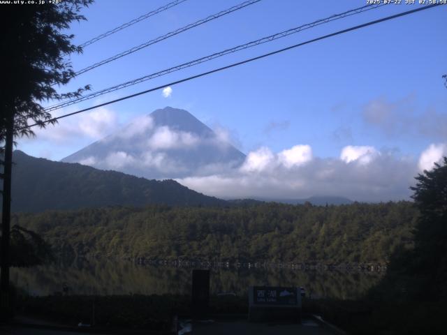 西湖からの富士山