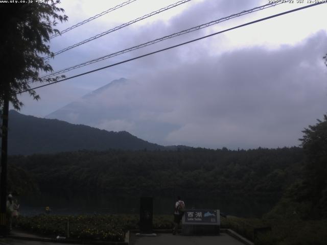 西湖からの富士山
