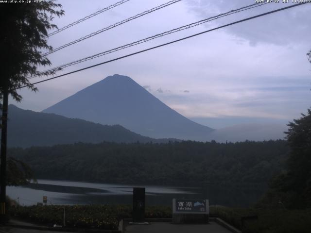 西湖からの富士山