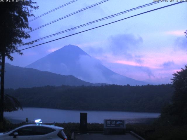 西湖からの富士山