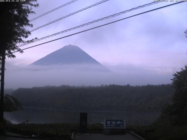 西湖からの富士山