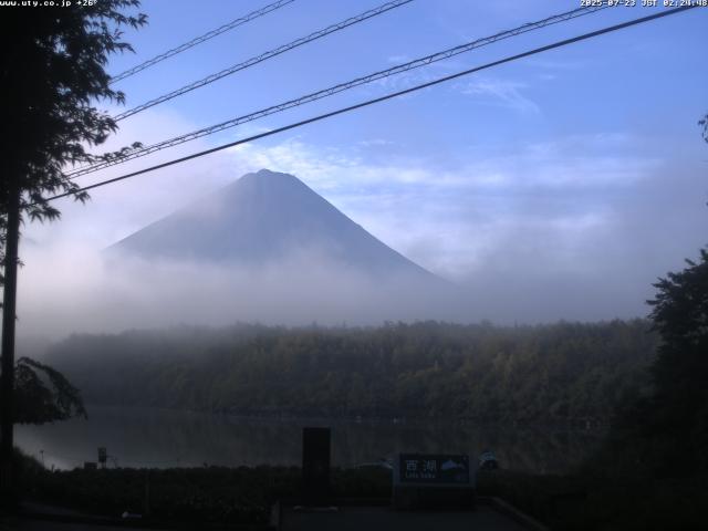 西湖からの富士山