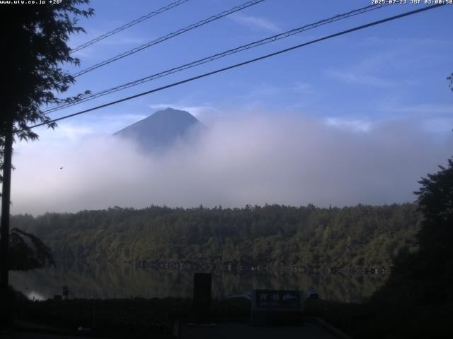 西湖からの富士山