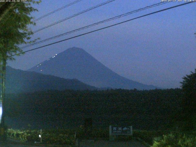 西湖からの富士山